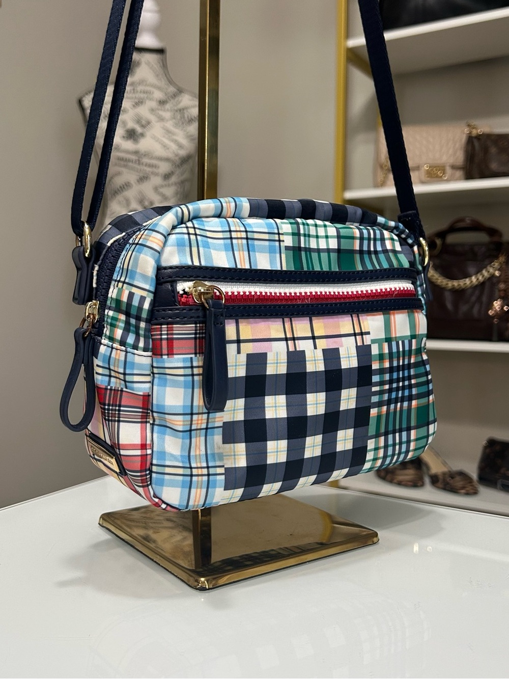 Tommy Hilfiger Plaid Crossbody Bag - Multicolor